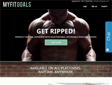 Tablet Screenshot of myfitgoals.com